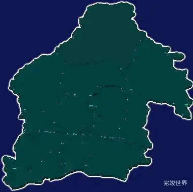 threejs广州市增城区geoJson地图3d地图添加描边效果